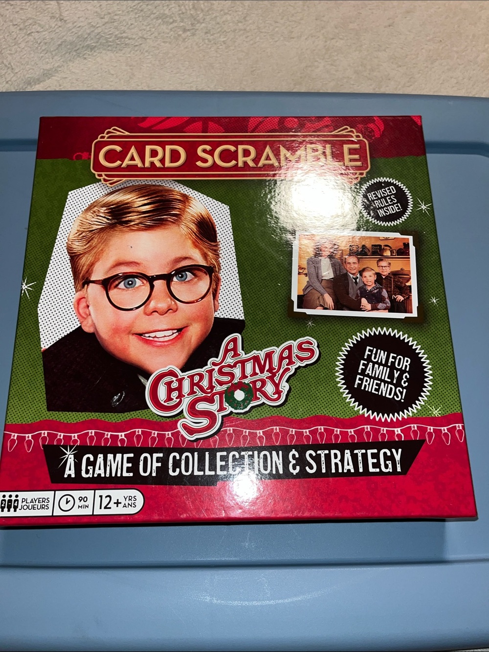 A Christmas Story Card Scramble Holiday Game - Green & Red